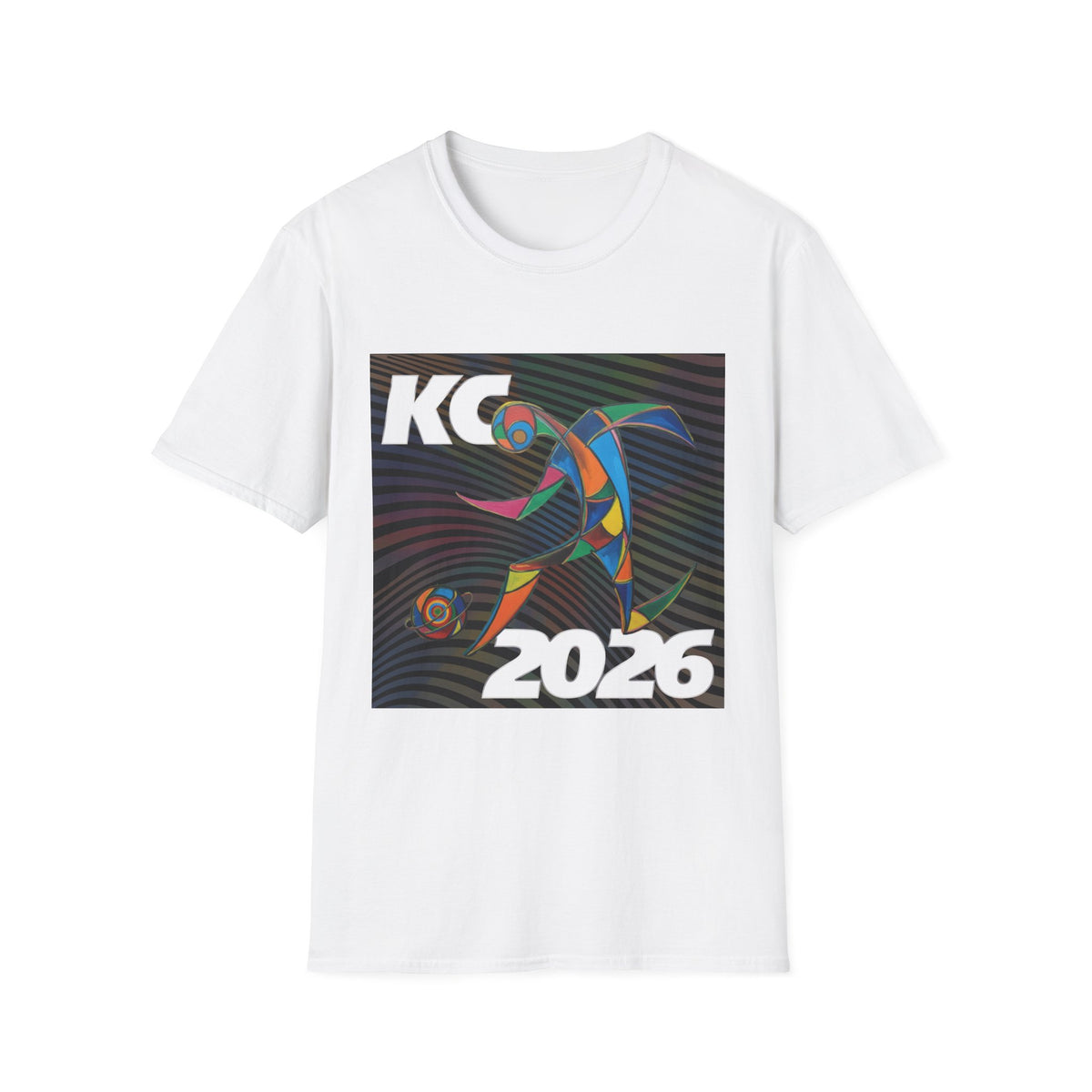 KC 2026 Colorful Dolphin T-Shirt — Vibrant Coastal Event Tee