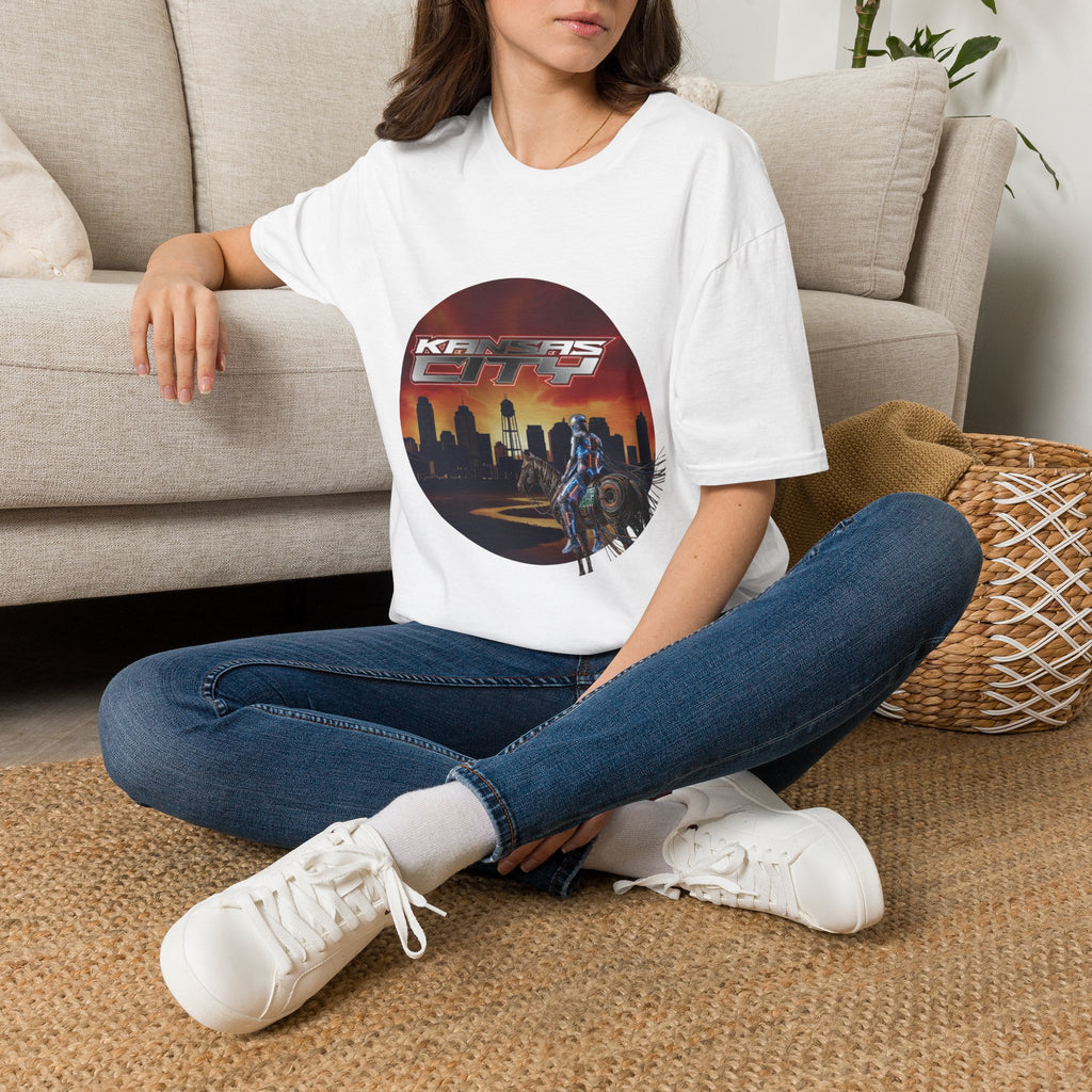 Kansas City Skyline T-Shirt — Retro Sunset Cityscape Tee