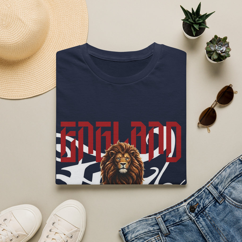 England World Cup Lion Graphic T-Shirt — Vintage Football Pride Tee
