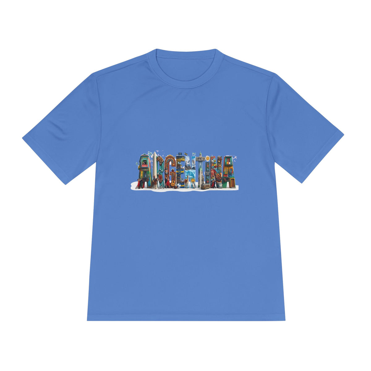 Argentina City Collage Performance Tee — Moisture-Wicking Travel Shirt