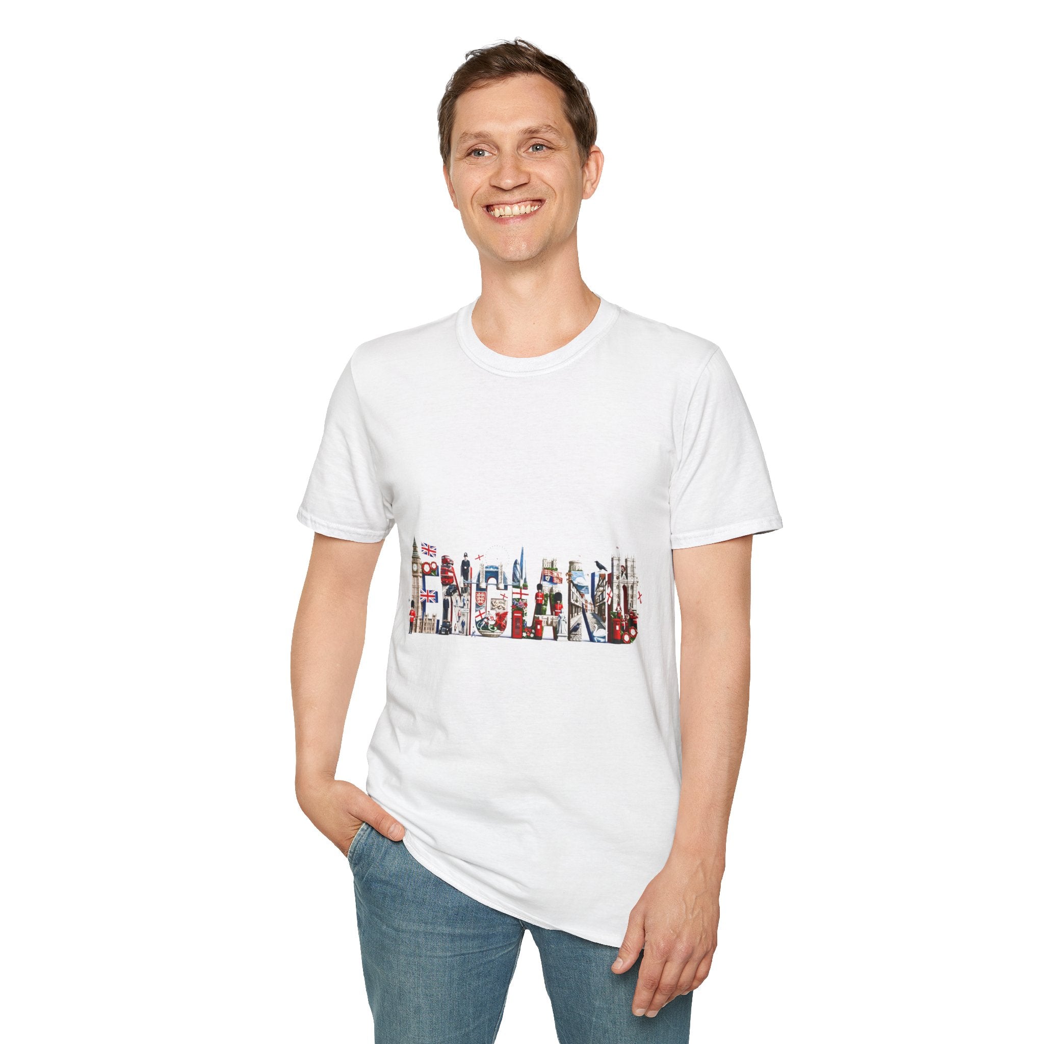 England Unisex Softstyle T-Shirt
