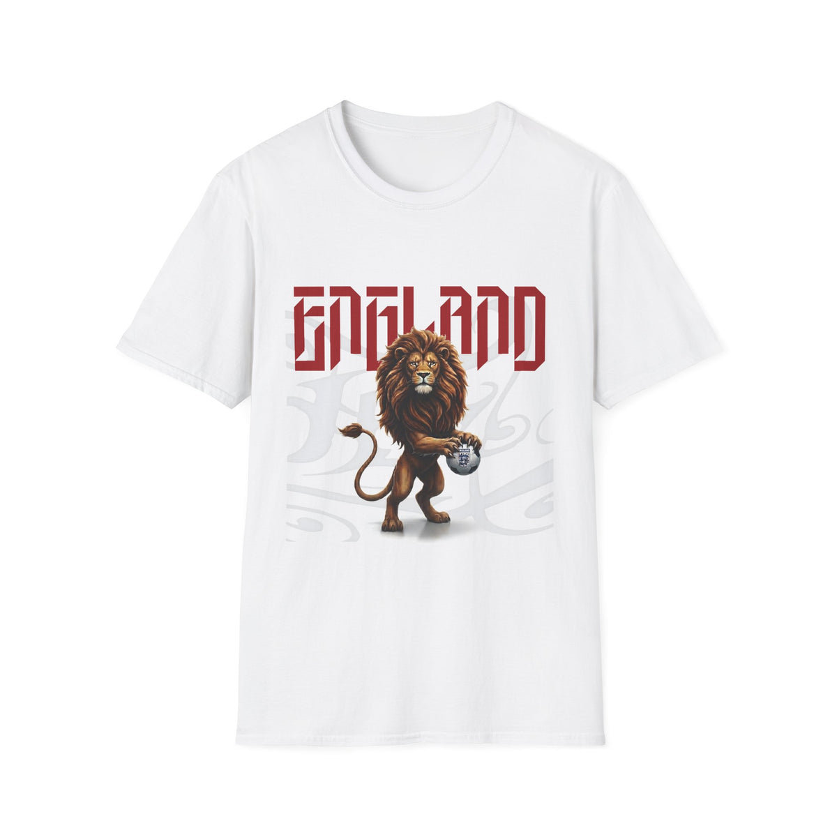 England World Cup Lion Graphic T-Shirt — Vintage Football Pride Tee