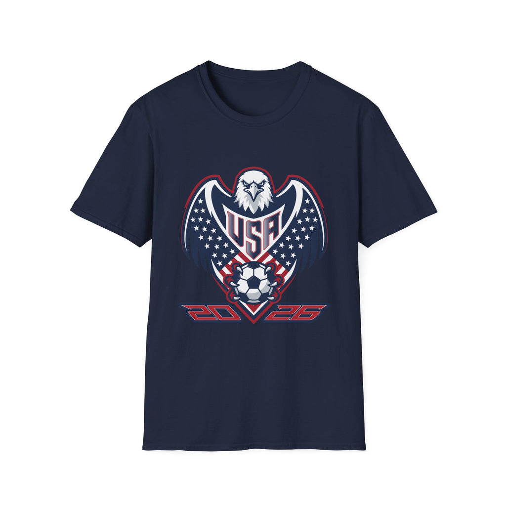 USA Eagle Soccer T‑Shirt — Patriotic 2026 World Cup Fan Tee