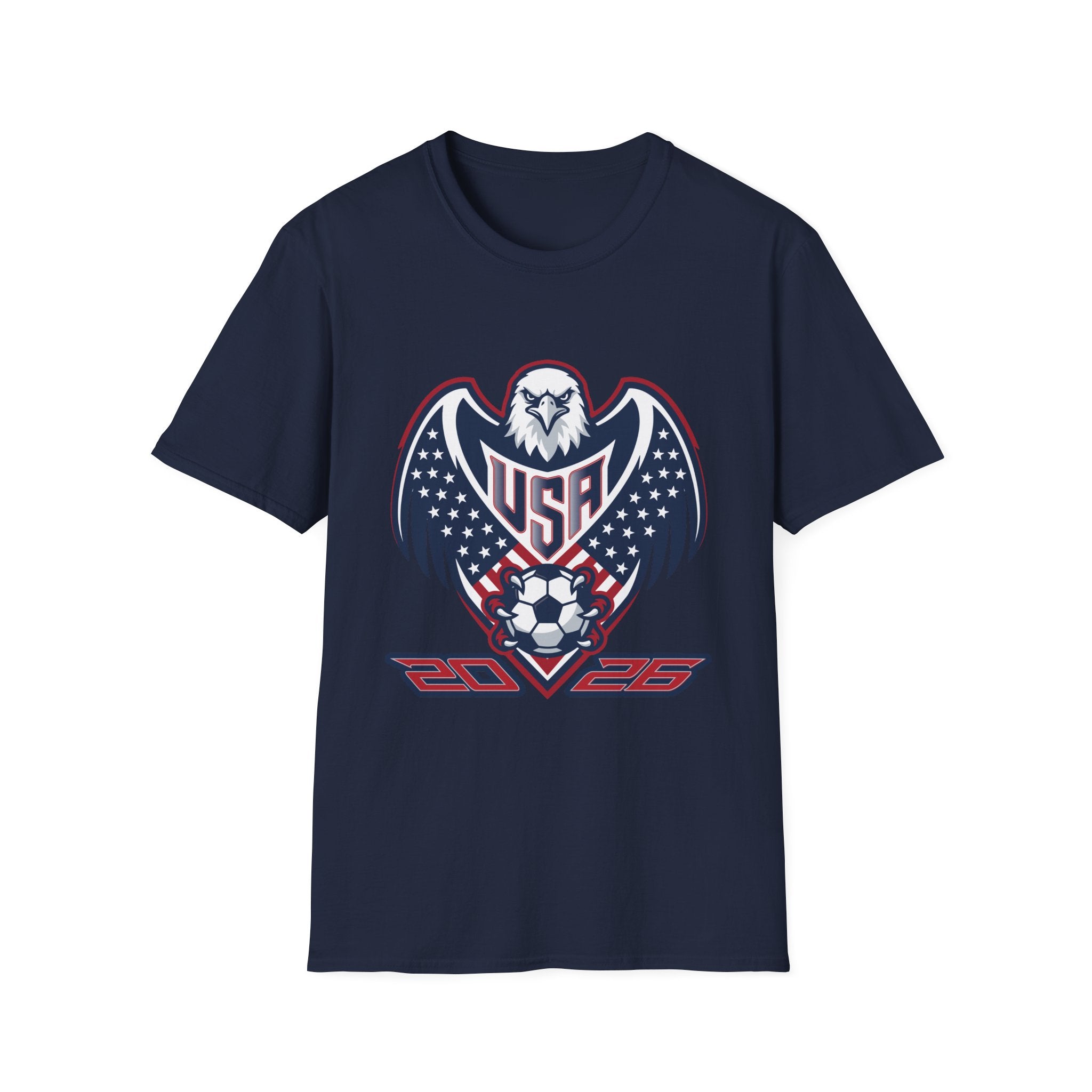 USA Eagle Soccer T‑Shirt — Patriotic 2026 World Cup Fan Tee