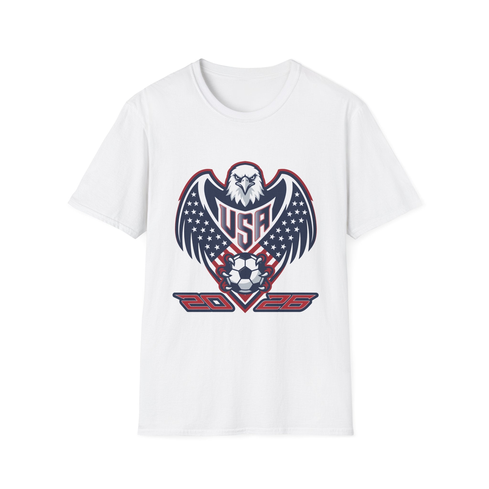 USA Eagle Soccer T‑Shirt — Patriotic 2026 World Cup Fan Tee