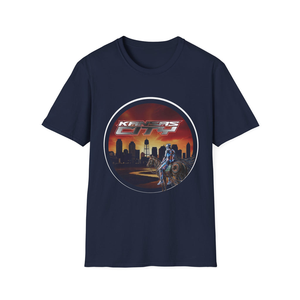 Kansas City Skyline T-Shirt — Retro Sunset Cityscape Tee