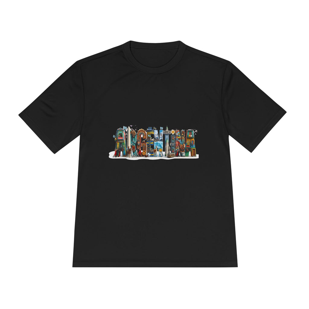 Argentina City Collage Performance Tee — Moisture-Wicking Travel Shirt