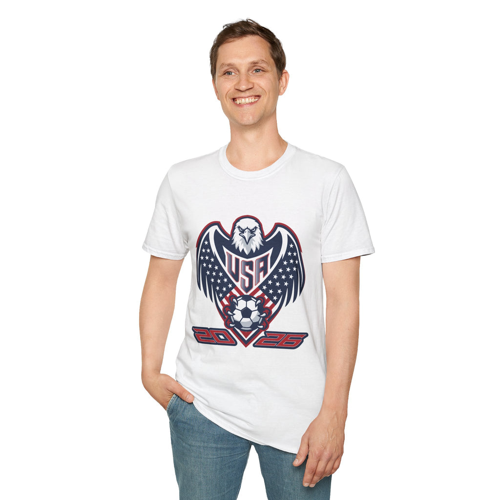USA Eagle Soccer T‑Shirt — Patriotic 2026 World Cup Fan Tee