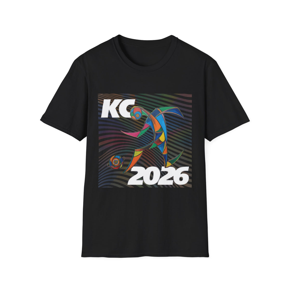 KC 2026 Colorful Dolphin T-Shirt — Vibrant Coastal Event Tee