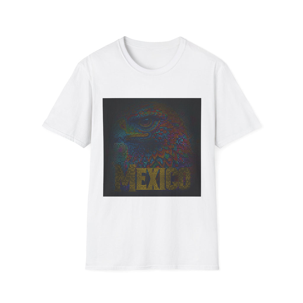 T-Shirt — Vibrant Aztec Jaguar Design with “MEXICO” Text