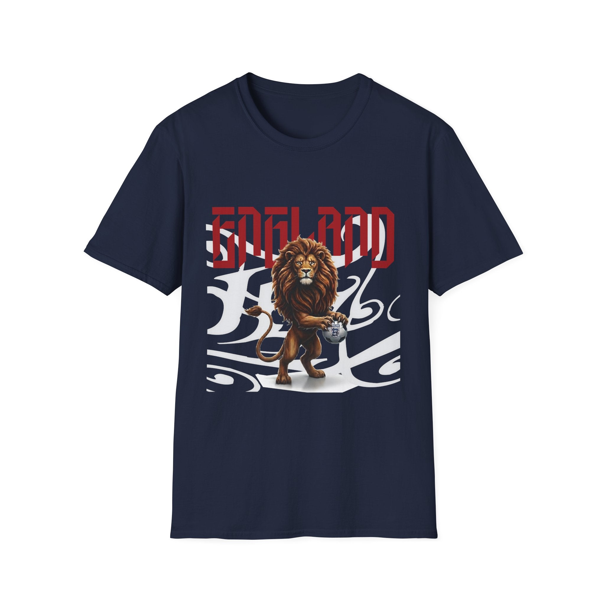 England World Cup Lion Graphic T-Shirt — Vintage Football Pride Tee